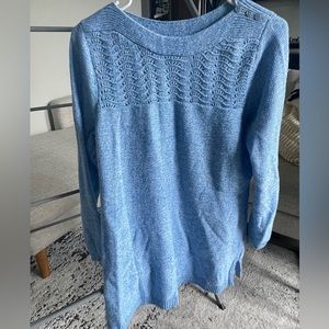 Sky blue knit sweater